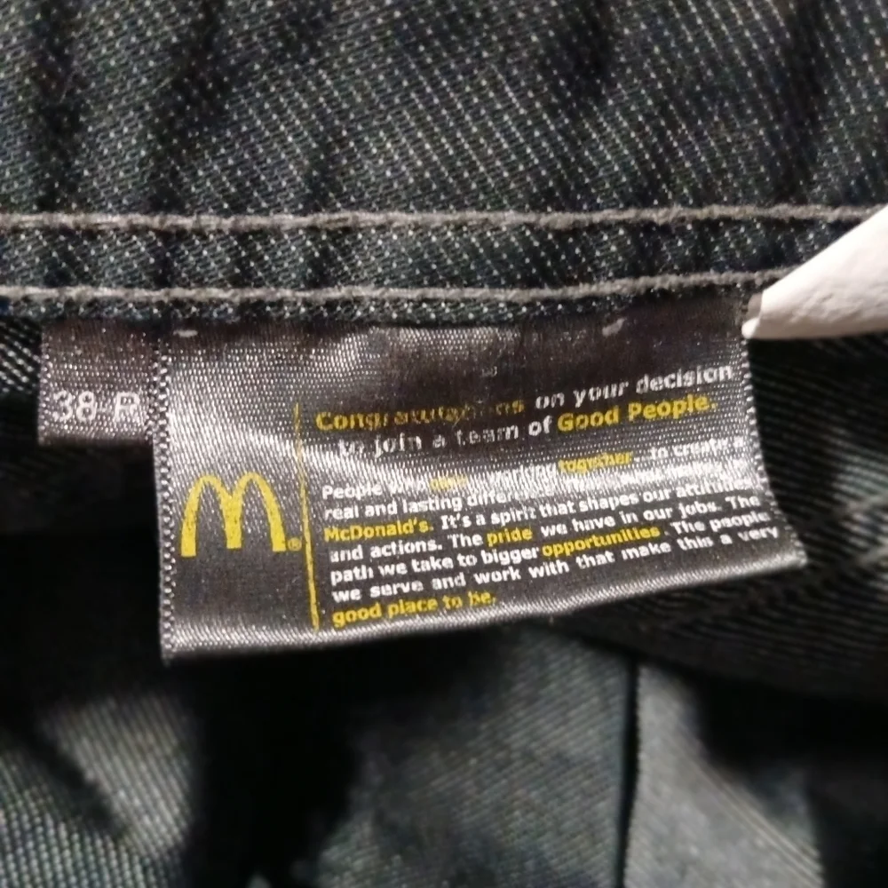 McDonald's black jean pants. Size 41X30 - Picture 8 of 10